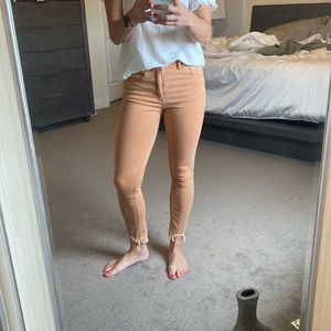 Free people high rise skinny